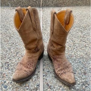 Old Gringo Leonardo Short Cowboy Boots 9 B